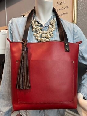 PLG Small Ruby Red Tote Grandles